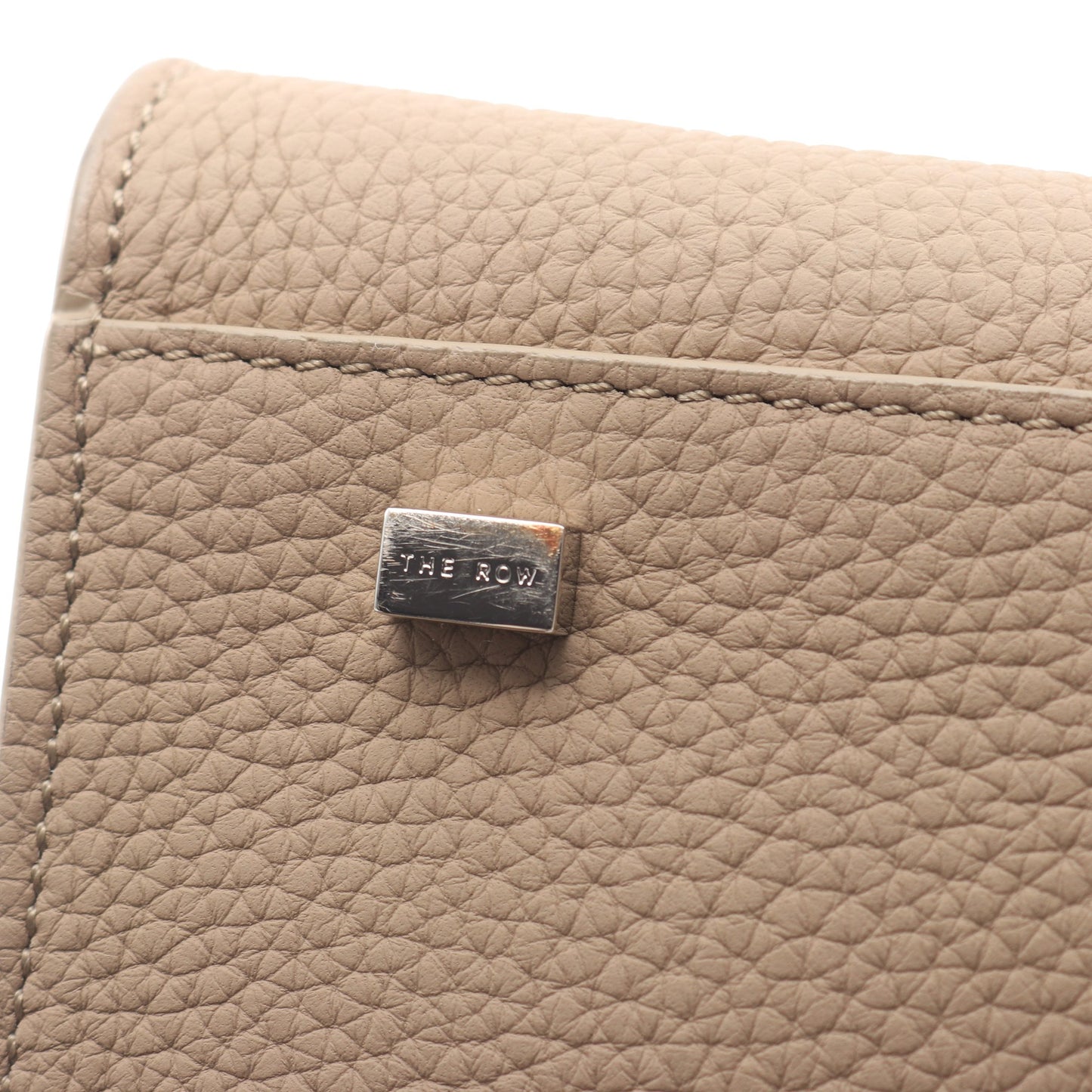 Soft Margaux 10 ハンドバッグ レザー グレーベージュ 2WAY ザロウ バッグ THE ROW