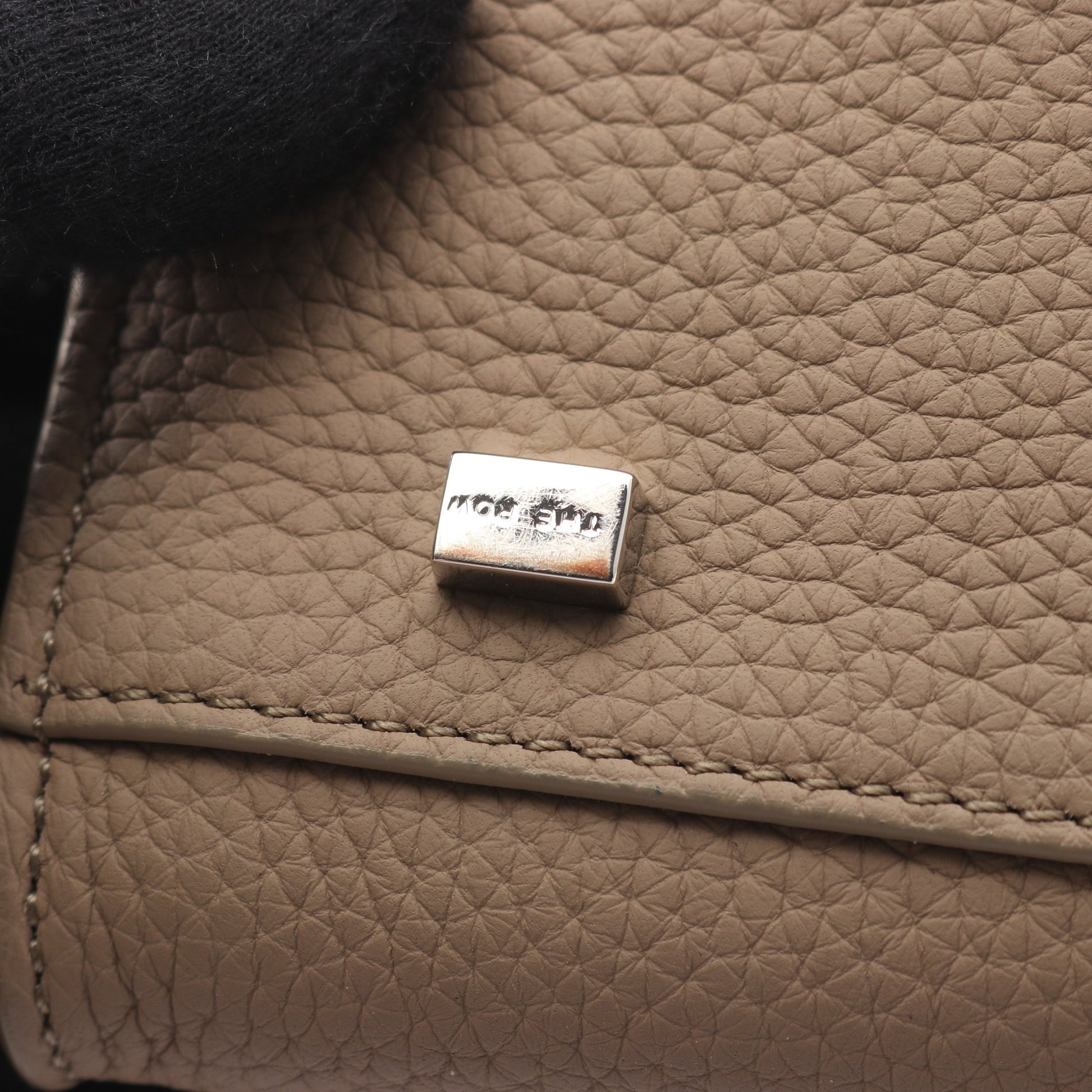Soft Margaux 10 ハンドバッグ レザー グレーベージュ 2WAY ザロウ バッグ THE ROW