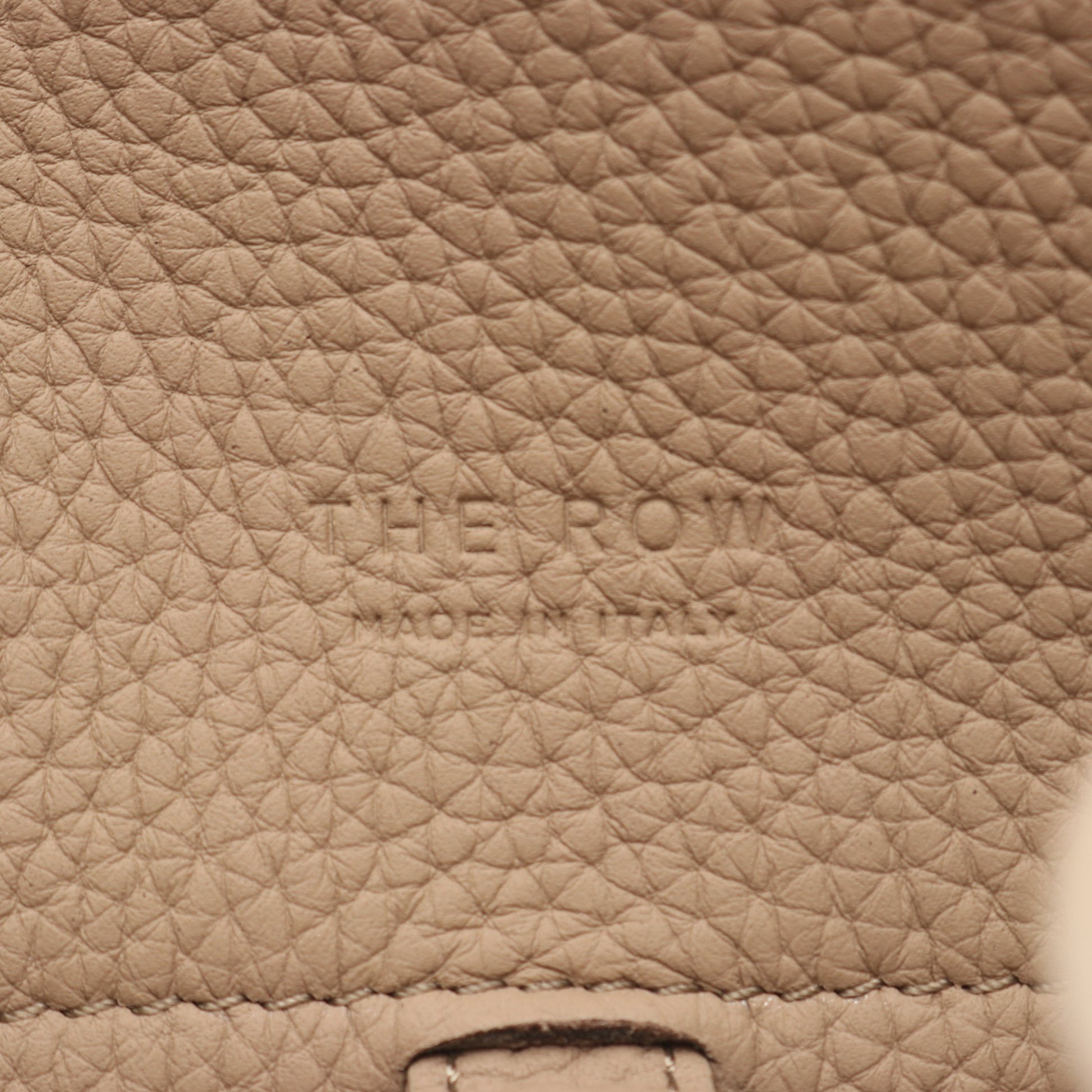 Soft Margaux 10 ハンドバッグ レザー グレーベージュ 2WAY ザロウ バッグ THE ROW