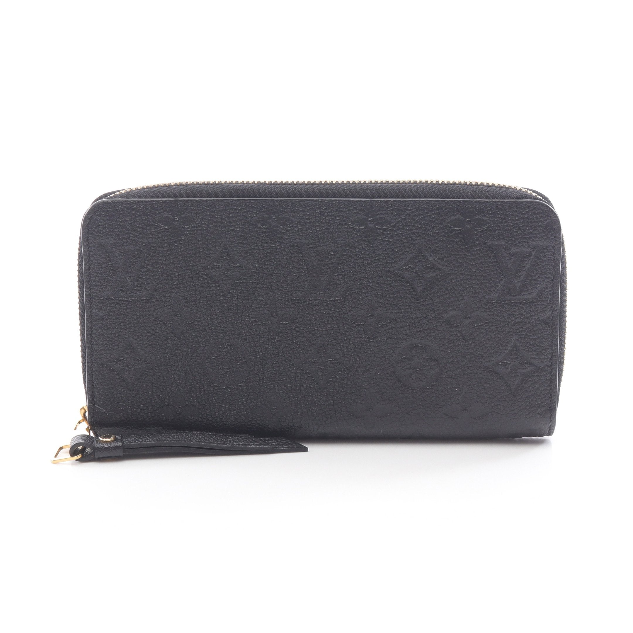 【匿名】VUITTON 財布モノグラム アンプラント ジッピーウォレット レザー ジッピーウォレット モノグラムアンプラント ノワール ラウンド