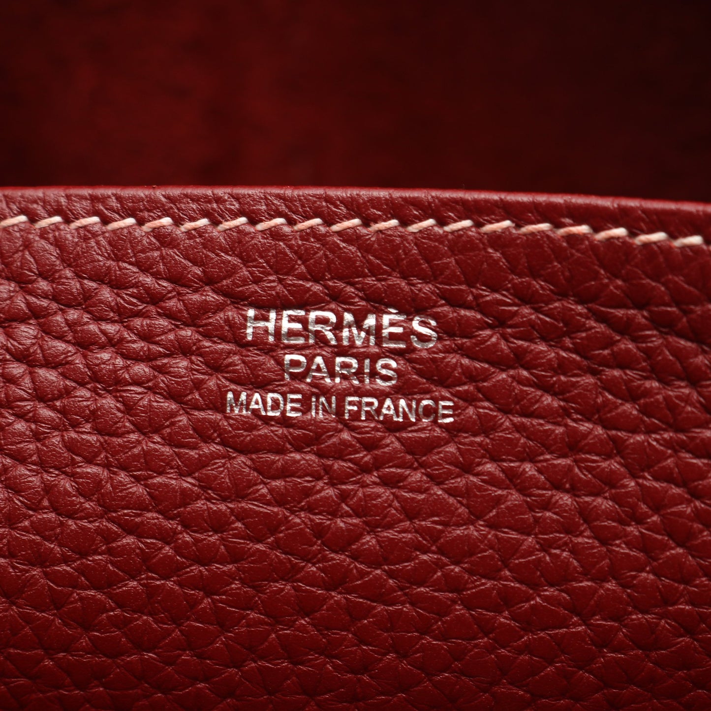 アルザン31 ルージュアッシュ ハンドバッグ トリヨンクレマンス レッド シルバー金具 2WAY □R刻印 エルメス バッグ HERMES