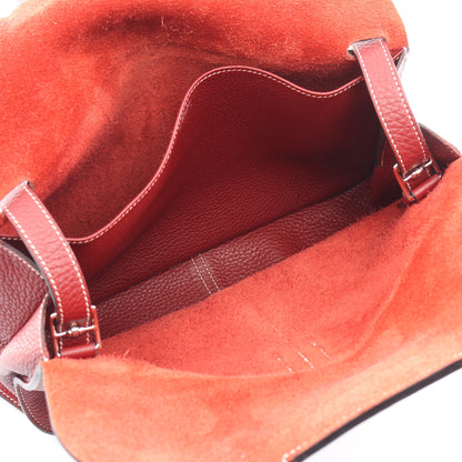 アルザン31 ルージュアッシュ ハンドバッグ トリヨンクレマンス レッド シルバー金具 2WAY □R刻印 エルメス バッグ HERMES
