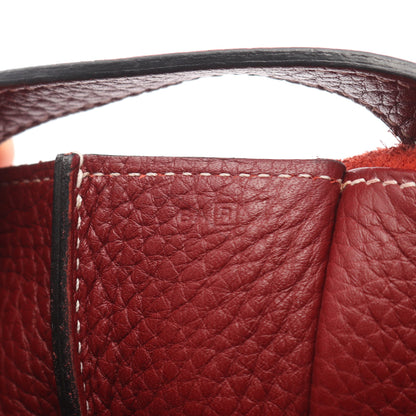 アルザン31 ルージュアッシュ ハンドバッグ トリヨンクレマンス レッド シルバー金具 2WAY □R刻印 エルメス バッグ HERMES