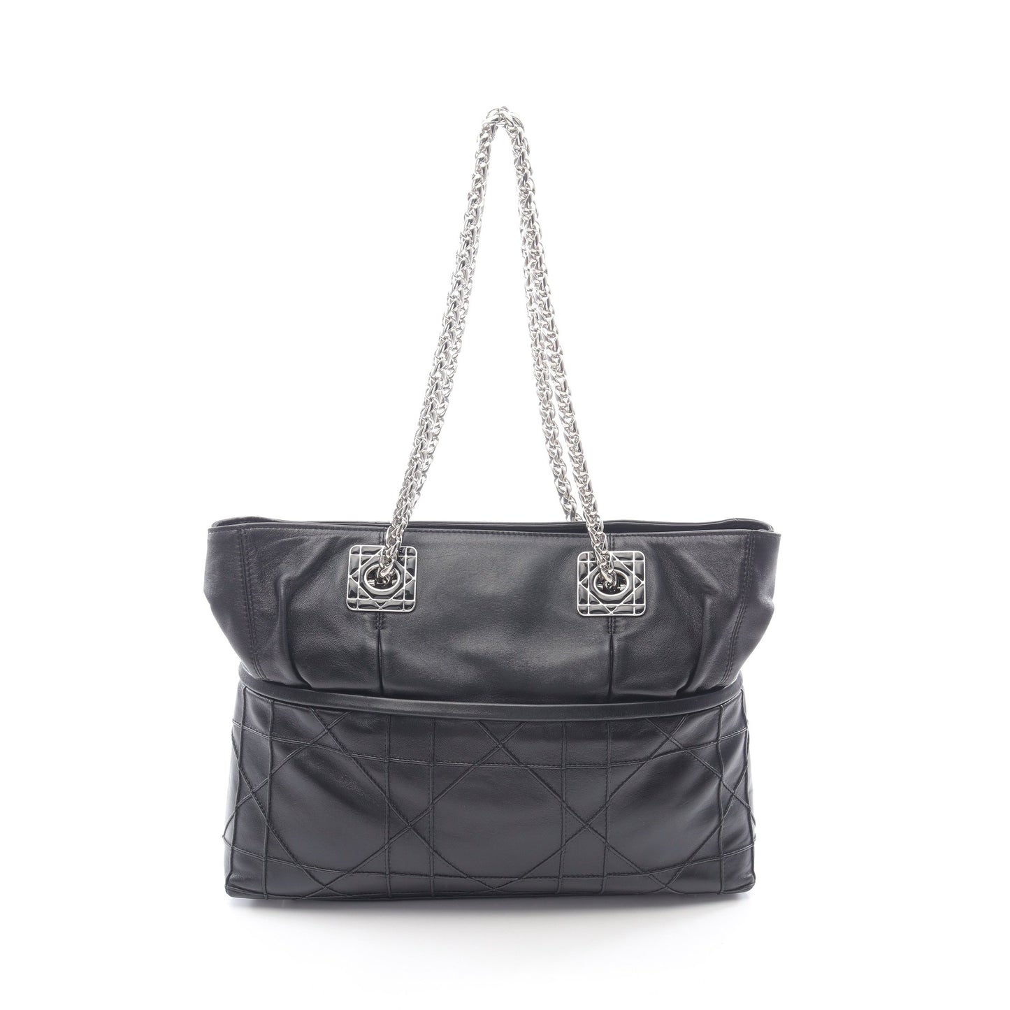 グランヴィル チェーンショルダーバッグ チェーントートバッグ レザー ブラック クリスチャンディオール バッグ Christian Dior