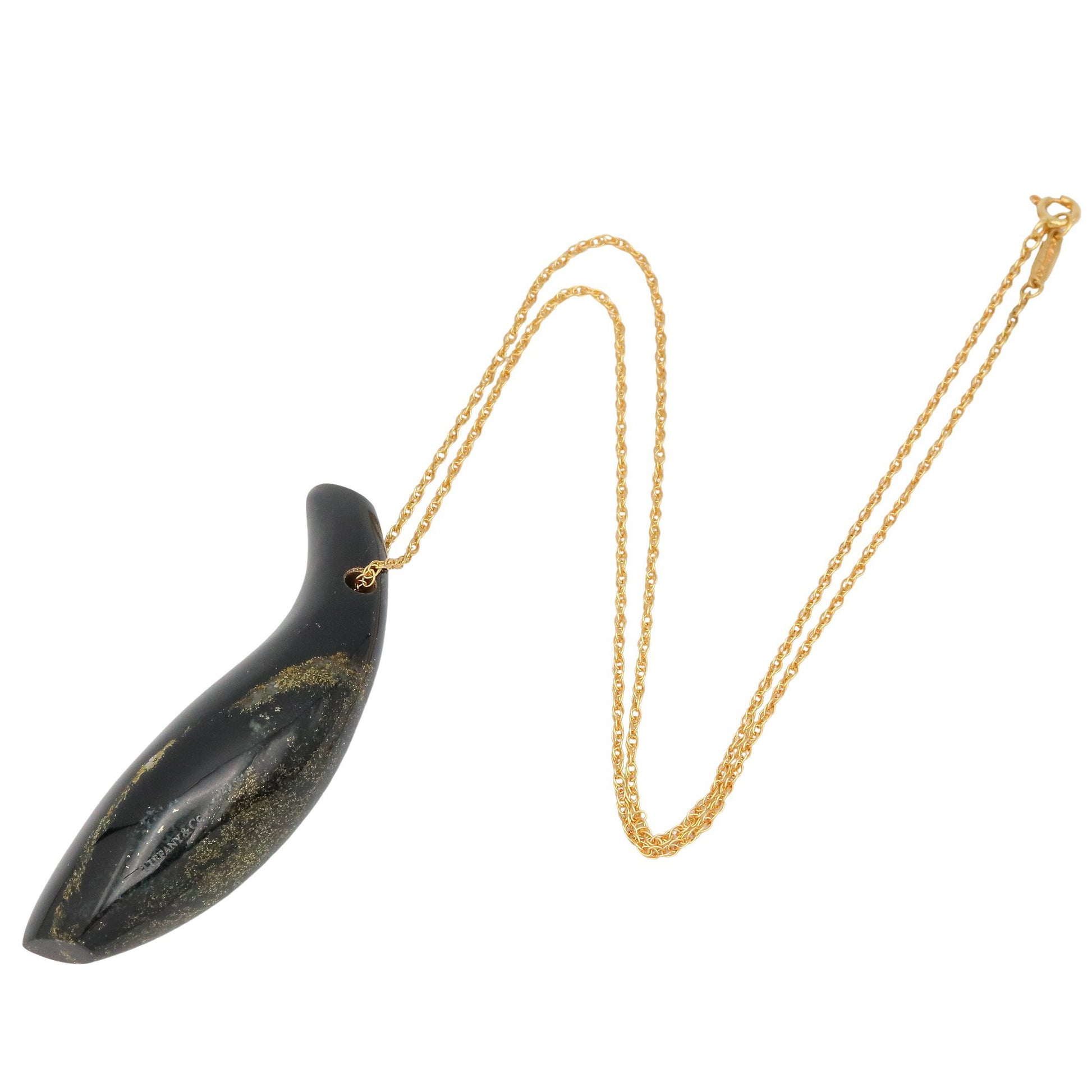 モリオン フランク ゲ-リー フィッシュ ネックレス ネックレス K18YG モリオン ブラック イエローゴールド ティファニー アクセサリー TIFFANY & Co.