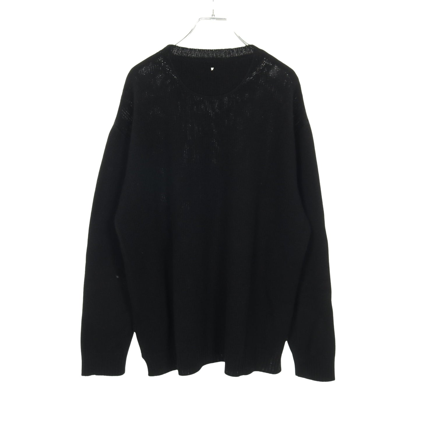 ニット クルーネック 長袖 スタッズ カシミヤ ブラック ヴァレンティノ トップス VALENTINO