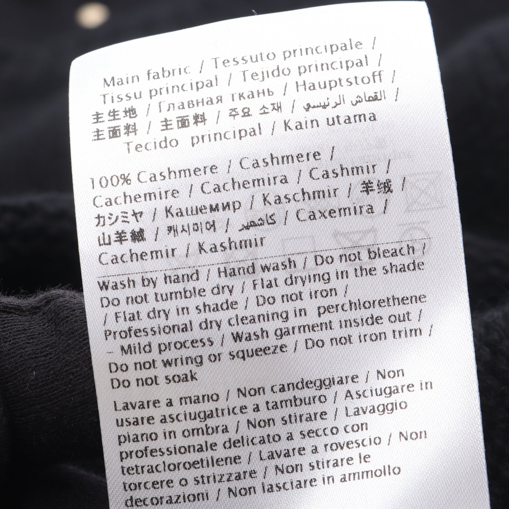 ニット クルーネック 長袖 スタッズ カシミヤ ブラック ヴァレンティノ トップス VALENTINO