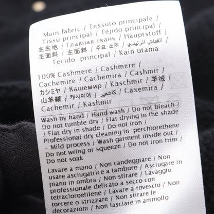 ニット クルーネック 長袖 スタッズ カシミヤ ブラック ヴァレンティノ トップス VALENTINO