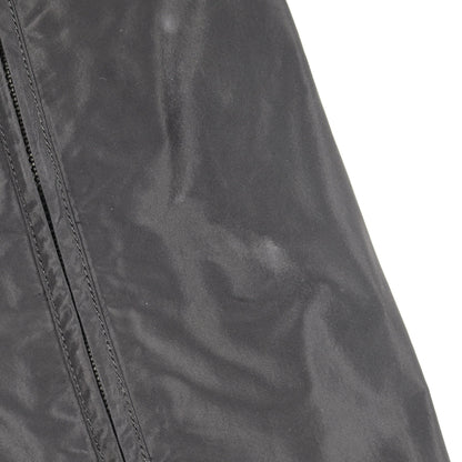 ファスナーデザイン 変形 トレンチコート ポリエスエル ブラック イッセイミヤケ アウター ISSEY MIYAKE