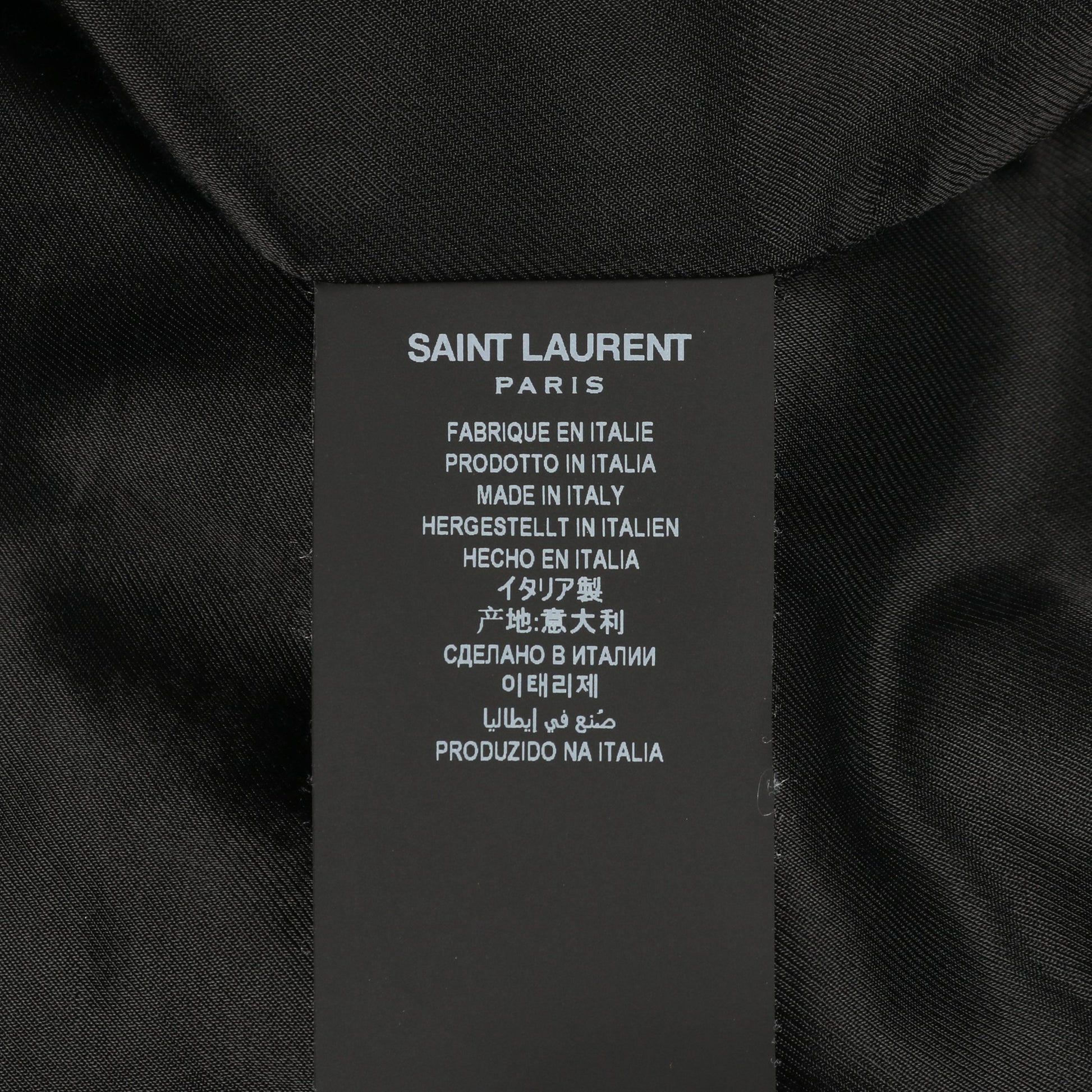 テディ ボンバージャケット キルティングジャケット レーヨン リネン ベージュ ブラック サンローランパリ アウター SAINT LAURENT PARIS
