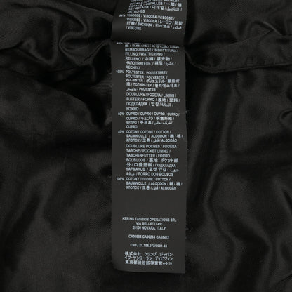 テディ ボンバージャケット キルティングジャケット レーヨン リネン ベージュ ブラック サンローランパリ アウター SAINT LAURENT PARIS