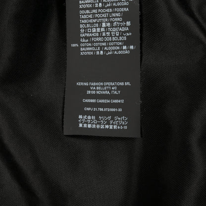 テディ ボンバージャケット キルティングジャケット レーヨン リネン ベージュ ブラック サンローランパリ アウター SAINT LAURENT PARIS