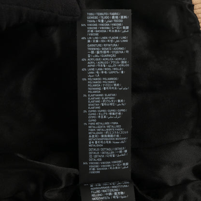 テディ ボンバージャケット キルティングジャケット レーヨン リネン ベージュ ブラック サンローランパリ アウター SAINT LAURENT PARIS