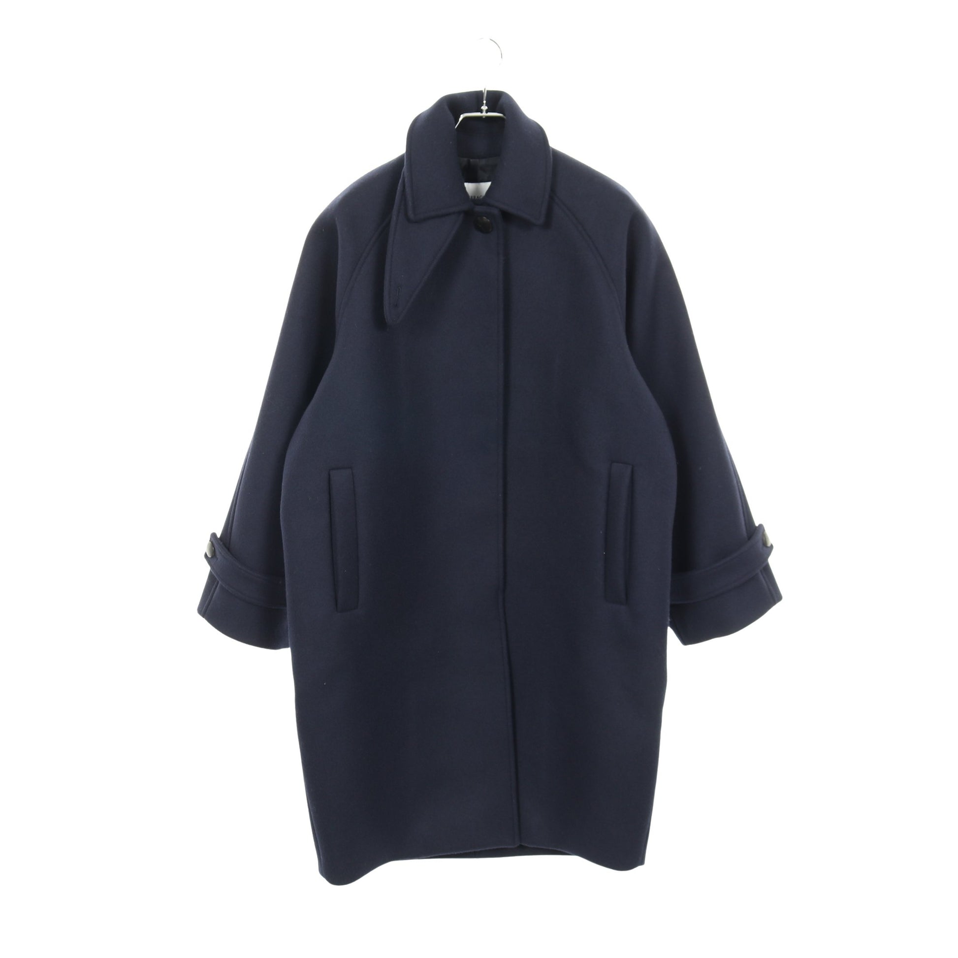 コート ウール ネイビー サルヴァトーレフェラガモ アウター Salvatore Ferragamo