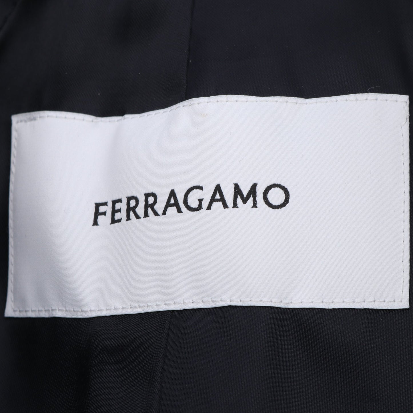 コート ウール ネイビー サルヴァトーレフェラガモ アウター Salvatore Ferragamo