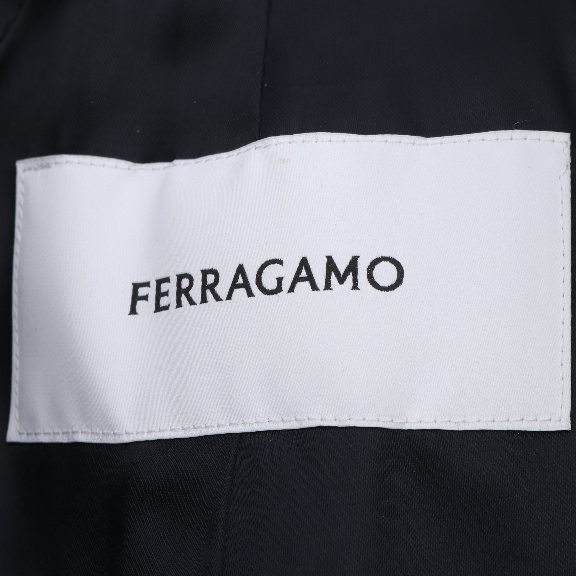 コート ウール ネイビー サルヴァトーレフェラガモ アウター Salvatore Ferragamo