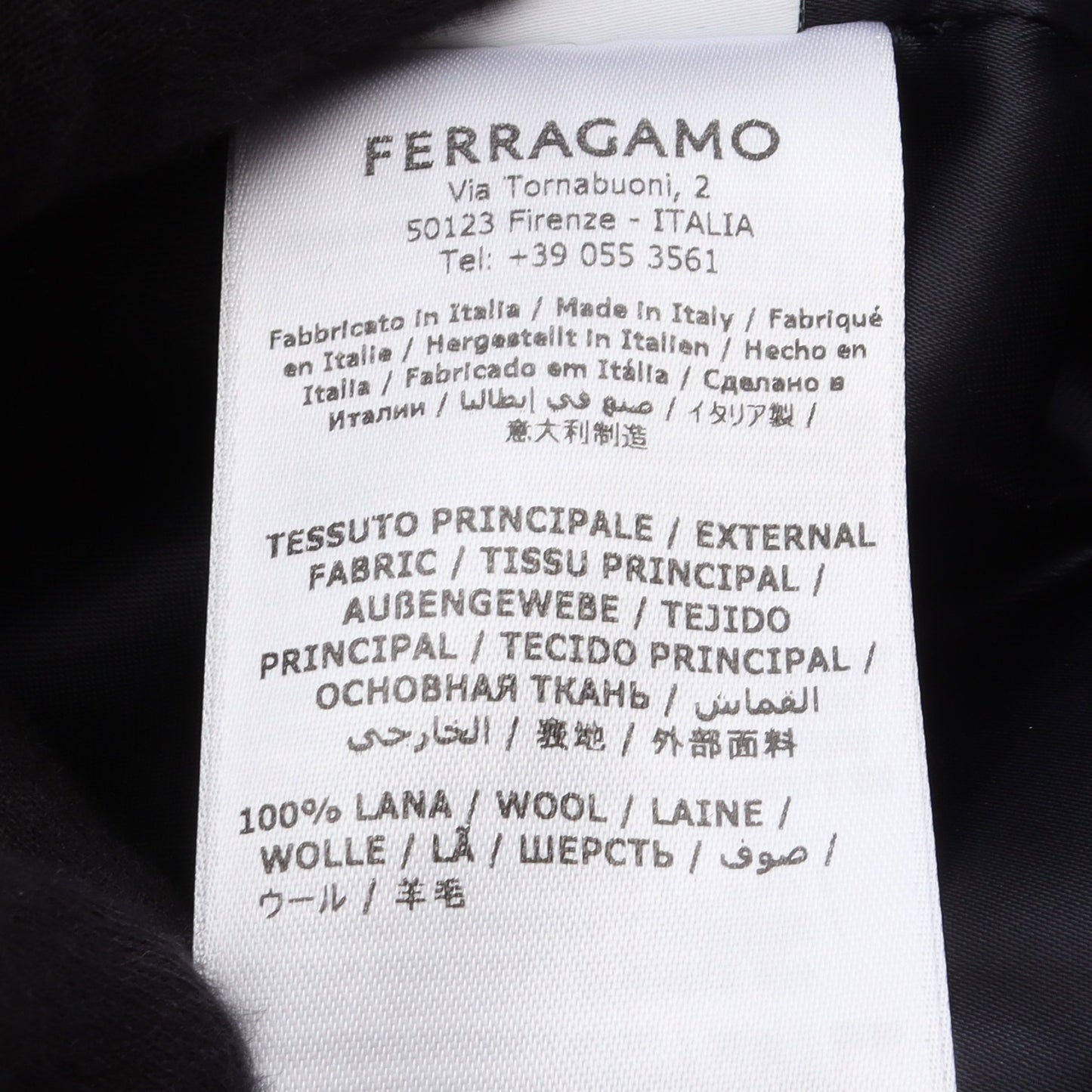 コート ウール ネイビー サルヴァトーレフェラガモ アウター Salvatore Ferragamo
