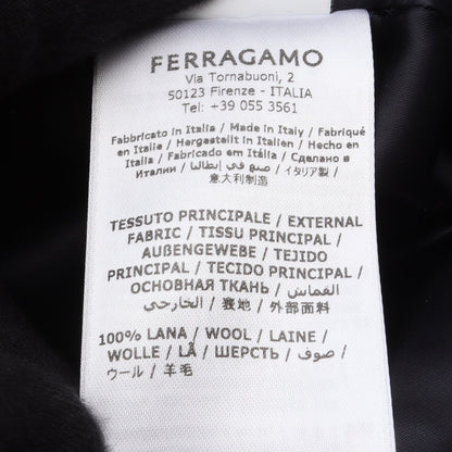 コート ウール ネイビー サルヴァトーレフェラガモ アウター Salvatore Ferragamo
