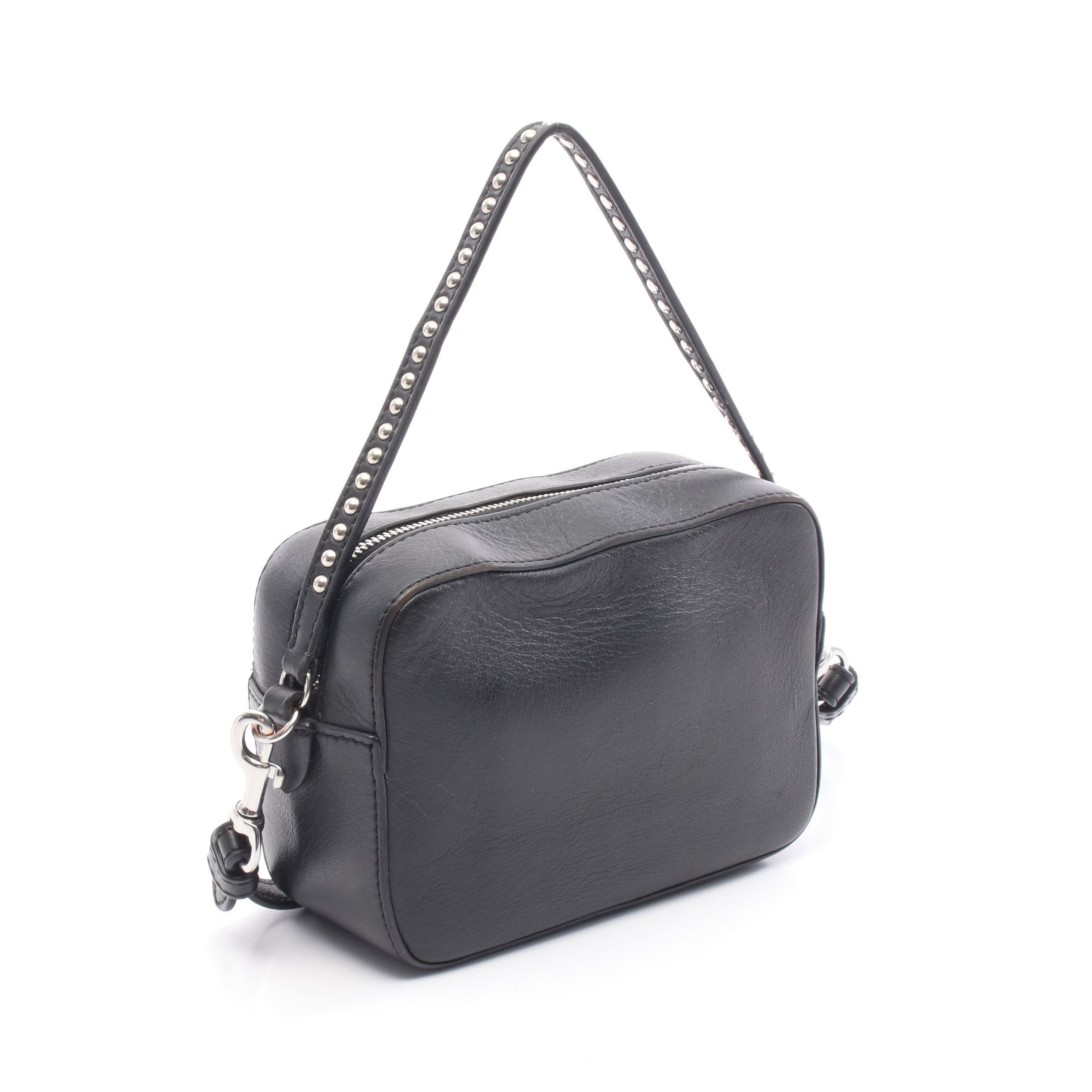 TOP HANDLE PEBBLE MINI ぺブル ショルダーバッグ レザー ブラック