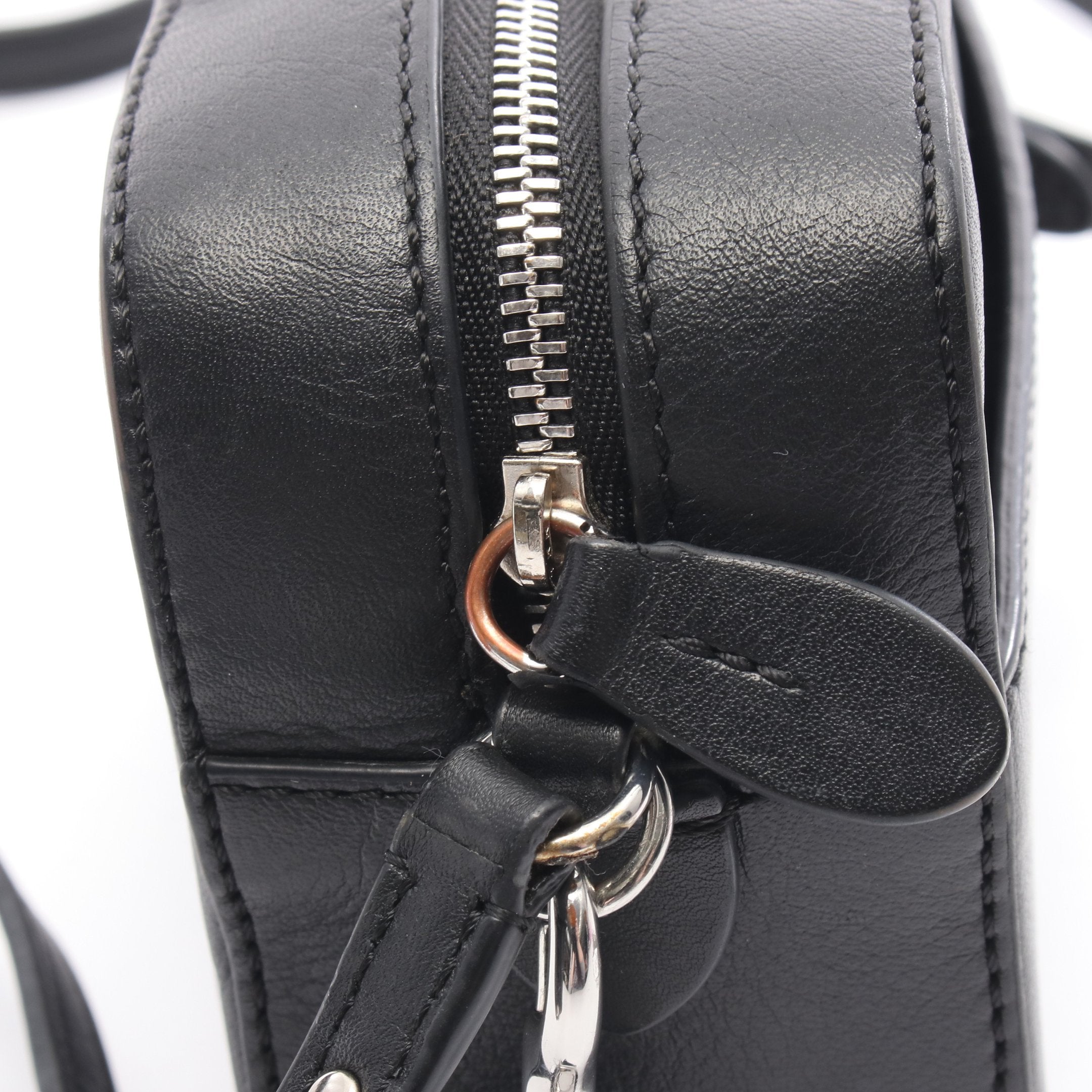 TOP HANDLE PEBBLE MINI ぺブル ショルダーバッグ レザー ブラック