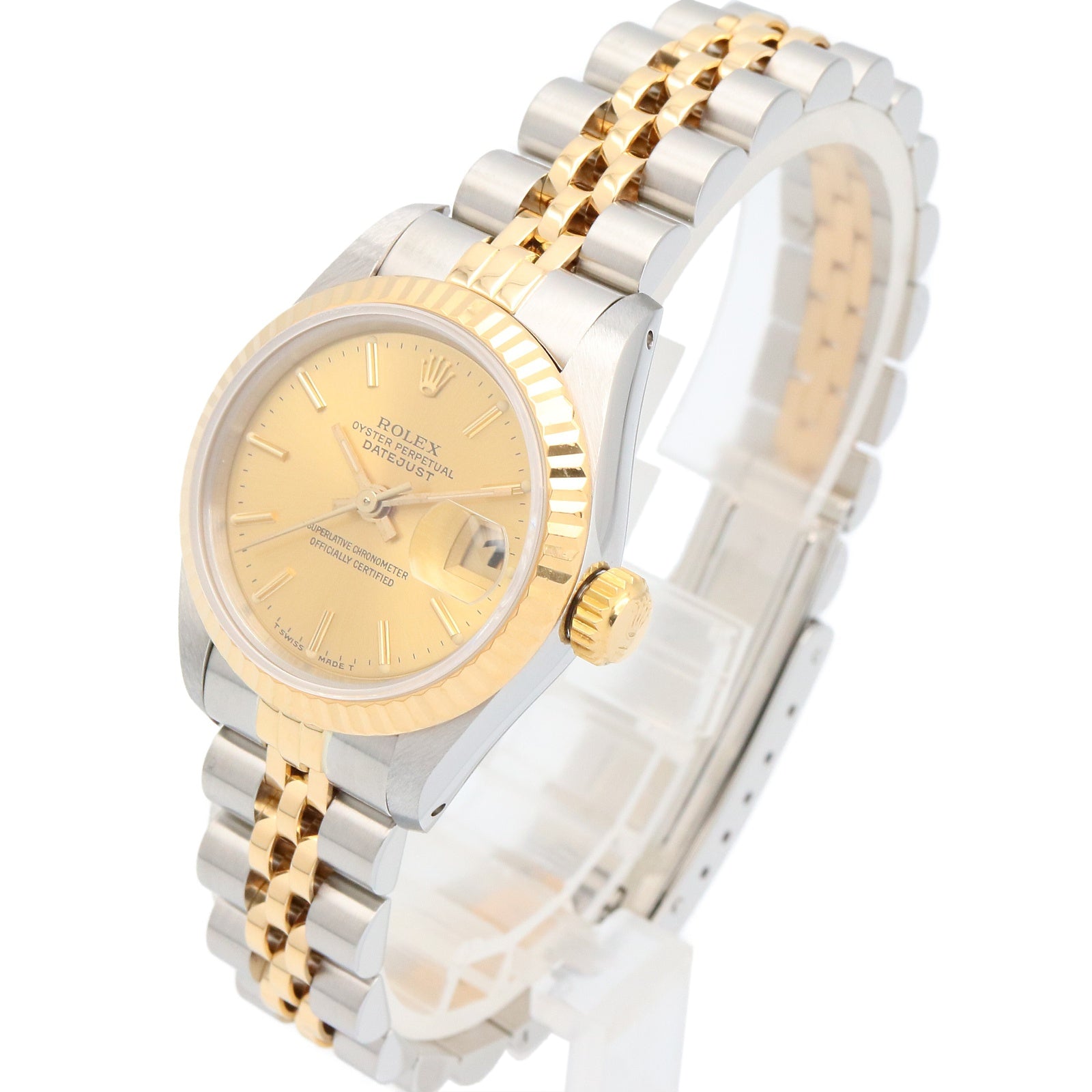 デイトジャスト R番 レディース 腕時計 自動巻き K18（イエロー