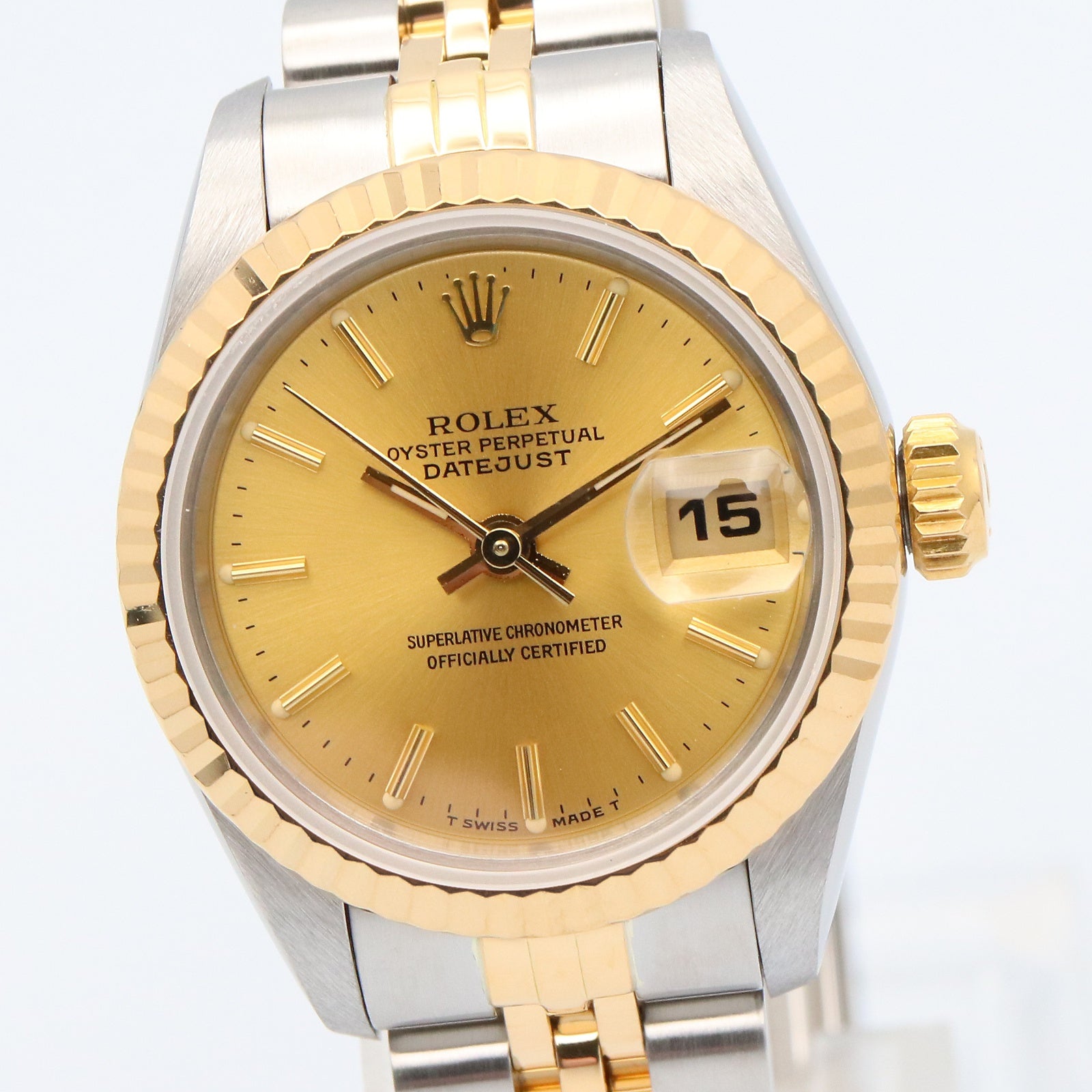 デイトジャスト R番 レディース 腕時計 自動巻き K18（イエロー