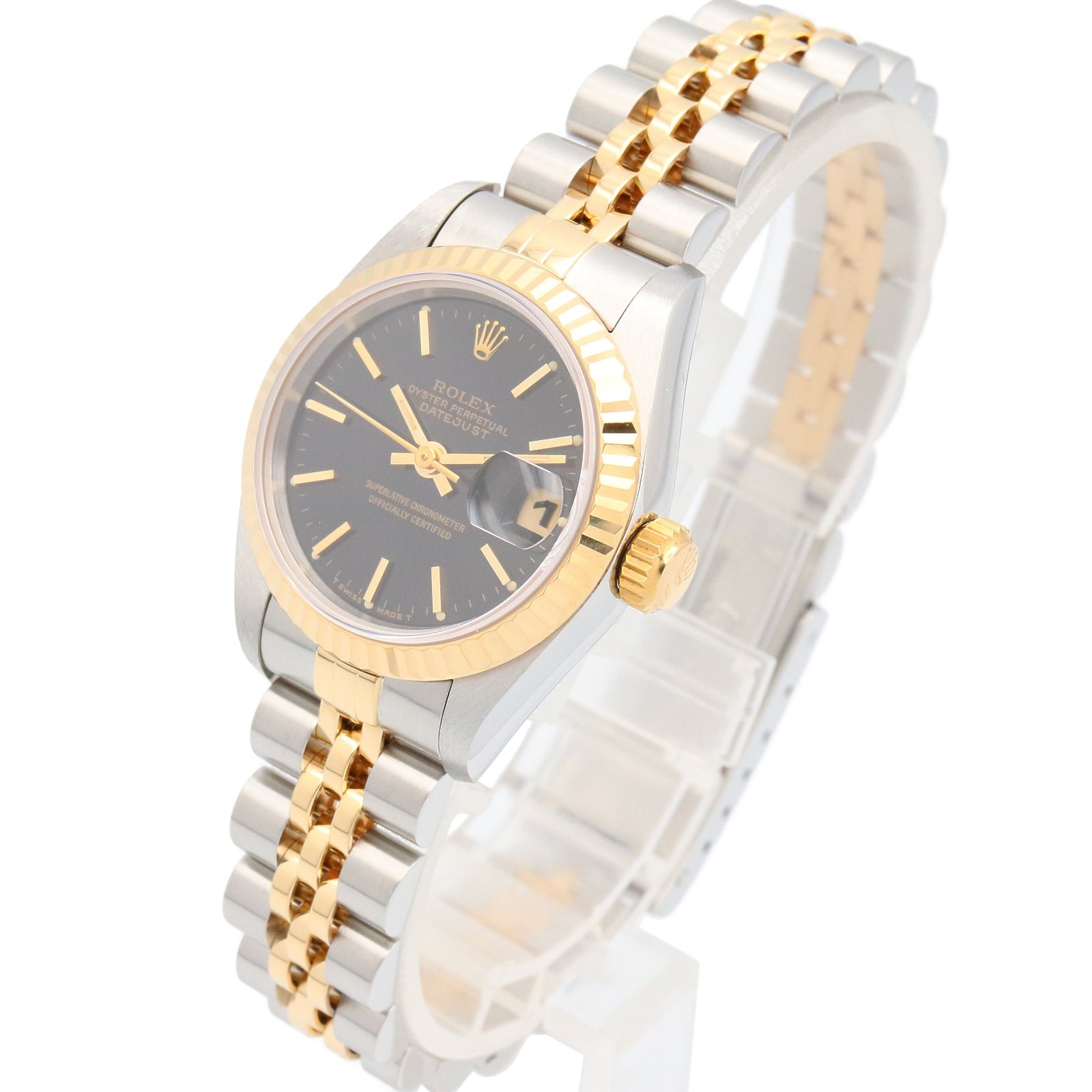 デイトジャスト S番 レディース 腕時計 自動巻き K18（イエロー