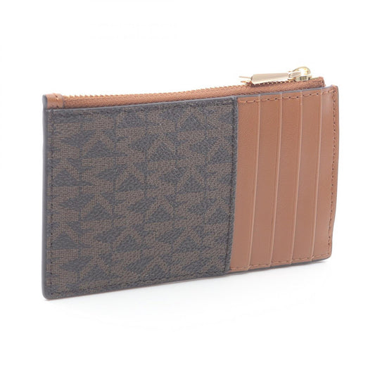 JET SET ジェットセット コインケース レザー PVC ブラウン マイケルコース