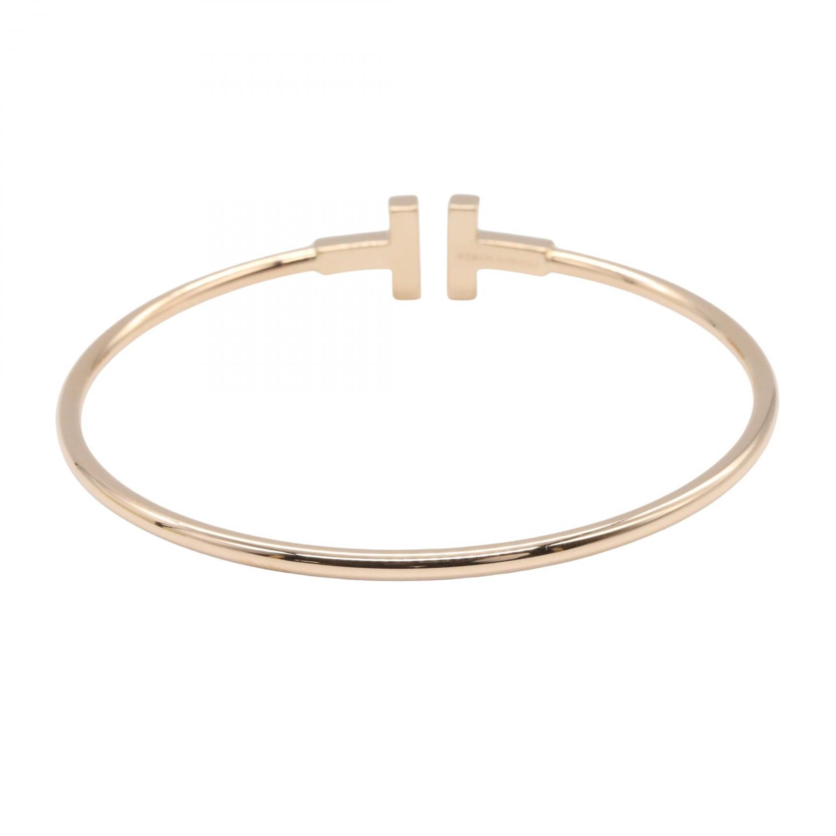 Tワイヤー ブレスレット ダイヤ ブレスレット K18PG ダイヤモンド