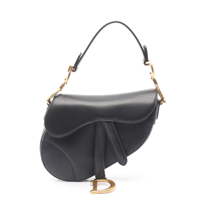 サドルバッグ ミニ ハンドバッグ レザー ブラック クリスチャンディオール バッグ Christian Dior