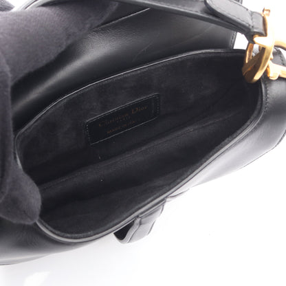 サドルバッグ ミニ ハンドバッグ レザー ブラック クリスチャンディオール バッグ Christian Dior