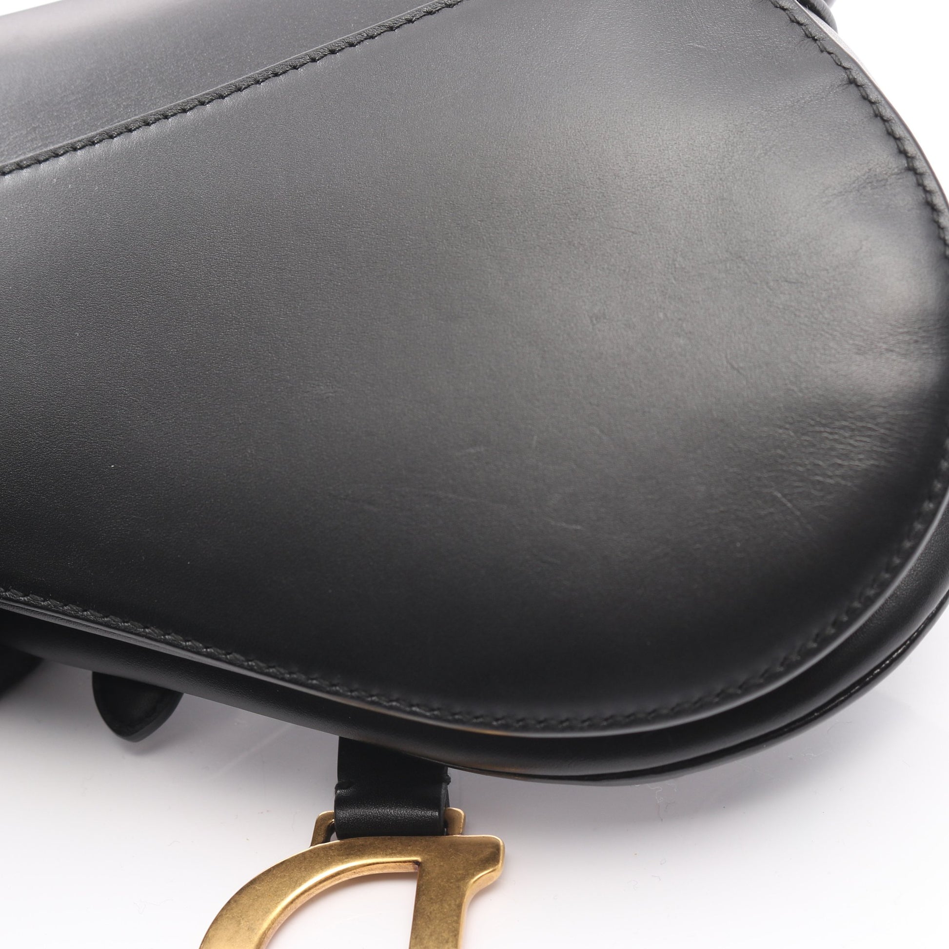サドルバッグ ミニ ハンドバッグ レザー ブラック クリスチャンディオール バッグ Christian Dior