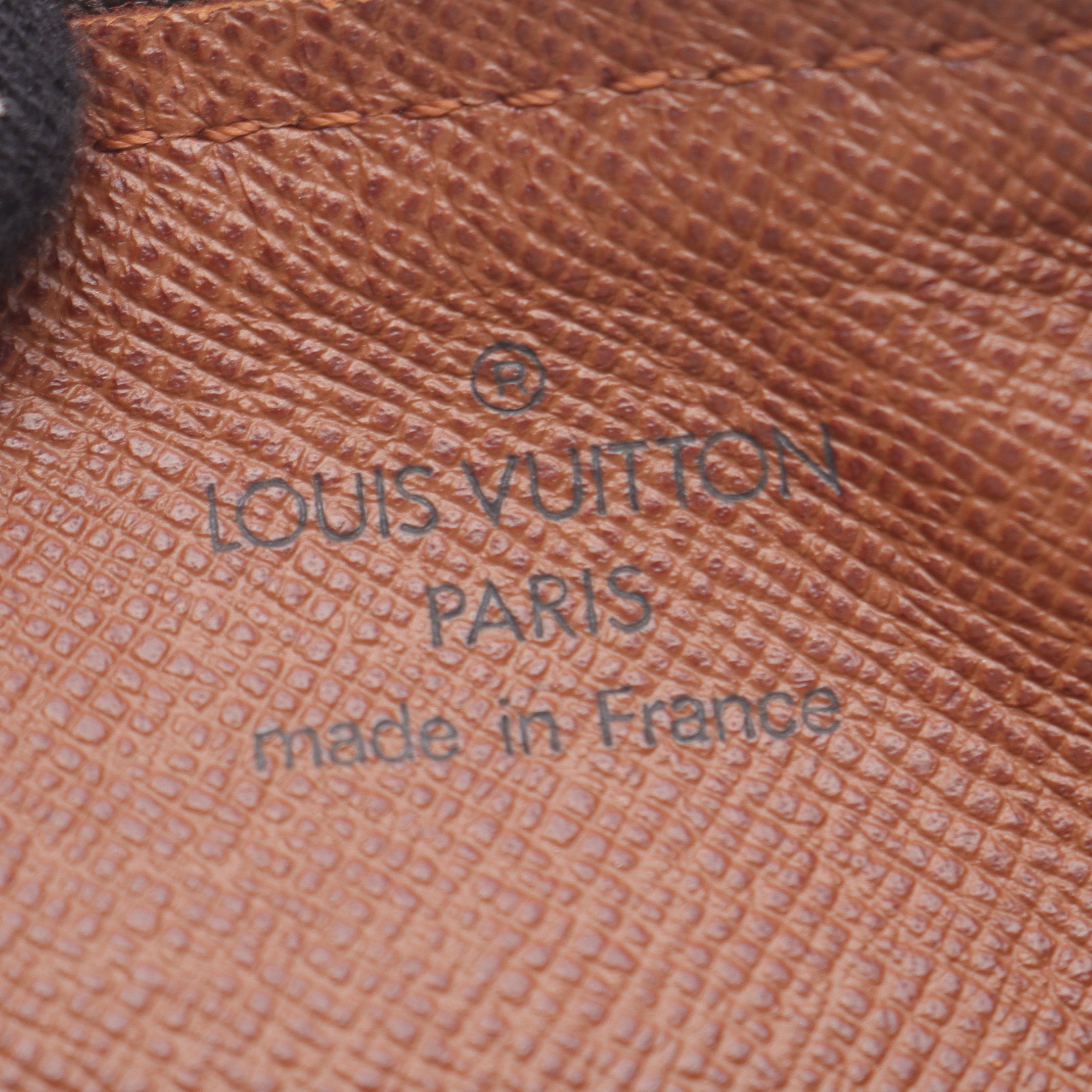 パピヨン30 モノグラム ハンドバッグ PVC レザー ブラウン ルイ