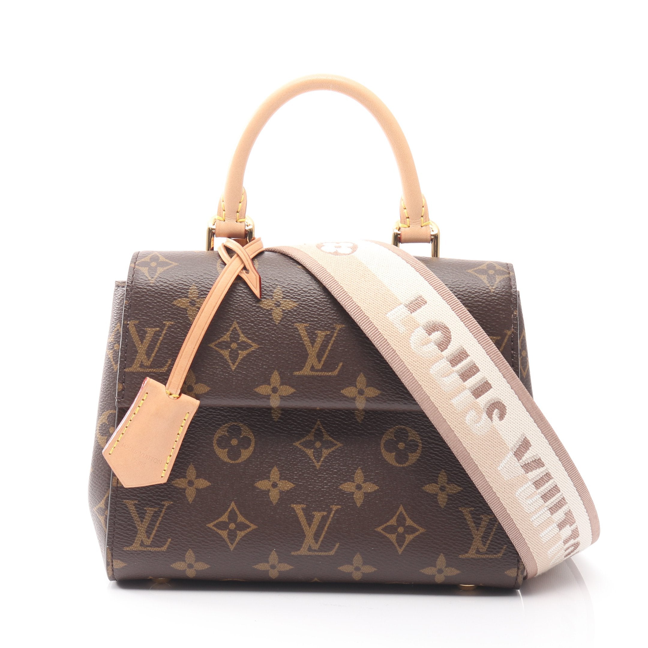 クリュニー MINI モノグラム ハンドバッグ PVC レザー ブラウン 2WAY