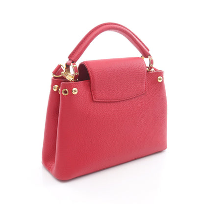 カプシーヌBB ハンドバッグ レザー レッド 2WAY ルイヴィトン バッグ LOUIS VUITTON