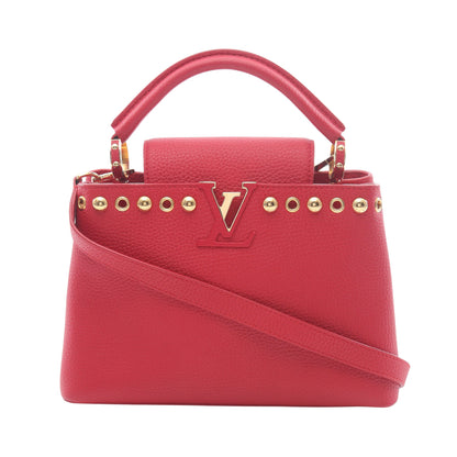 カプシーヌBB ハンドバッグ レザー レッド 2WAY ルイヴィトン バッグ LOUIS VUITTON