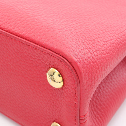 カプシーヌBB ハンドバッグ レザー レッド 2WAY ルイヴィトン バッグ LOUIS VUITTON