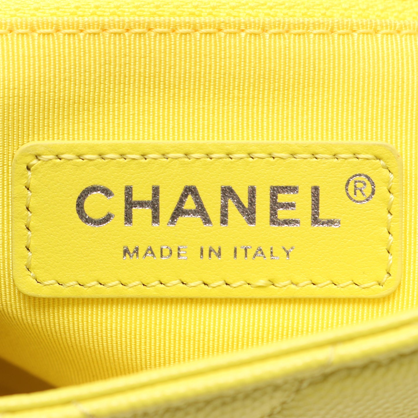 マトラッセ チェーンショルダーバッグ キャビアスキン イエロー コンビ金具 シャネル バッグ CHANEL
