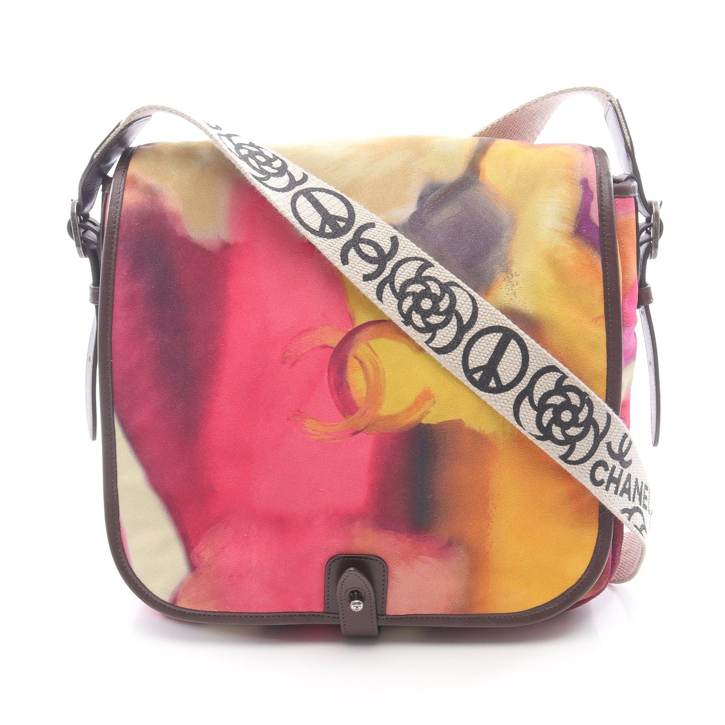 ココマーク ショルダーバッグ スエード マルチカラー シルバー金具 シャネル バッグ CHANEL