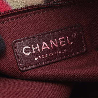 ココマーク ショルダーバッグ スエード マルチカラー シルバー金具 シャネル バッグ CHANEL