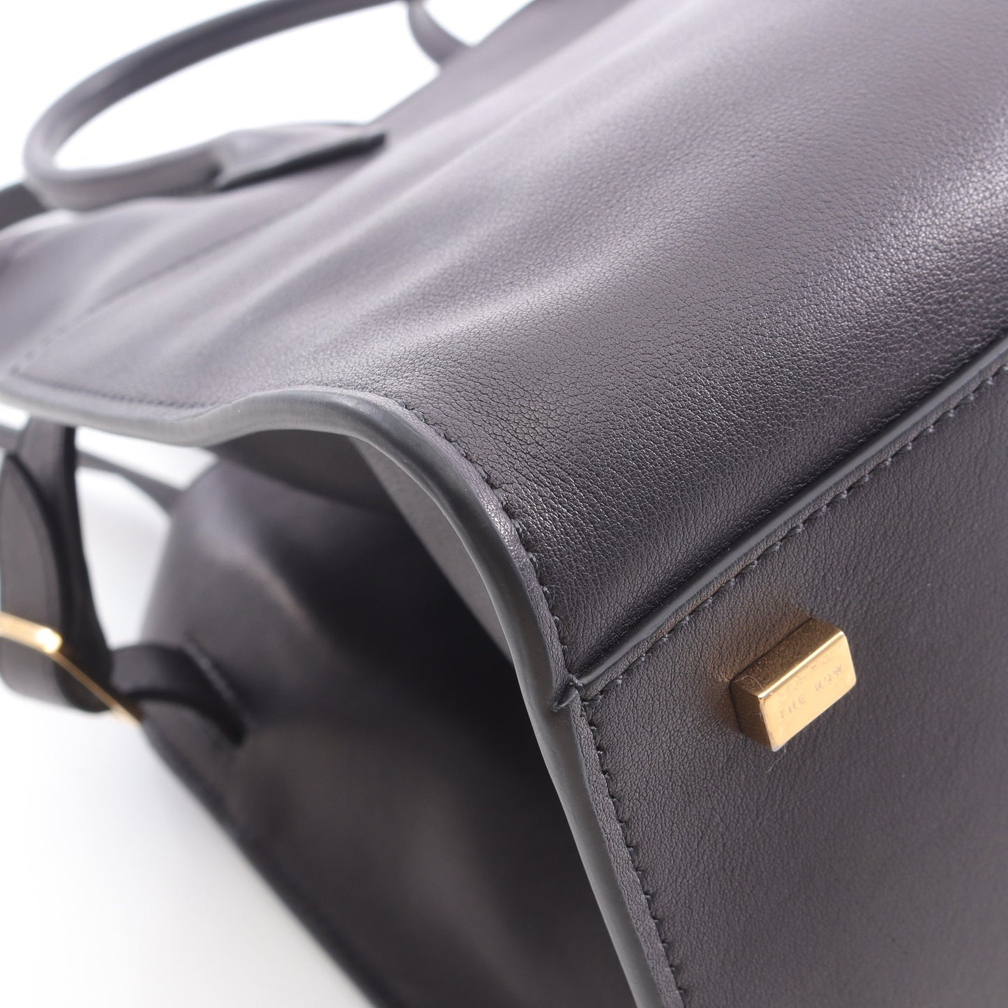 SOFT MARGAUX 12 マルゴー ハンドバッグ レザー ブラック 2WAY ザロウ バッグ THE ROW