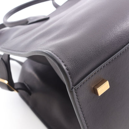 SOFT MARGAUX 12 マルゴー ハンドバッグ レザー ブラック 2WAY ザロウ バッグ THE ROW