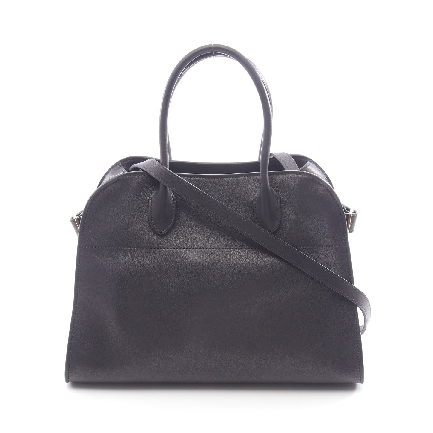 SOFT MARGAUX 12 マルゴー ハンドバッグ レザー ブラック 2WAY ザロウ バッグ THE ROW