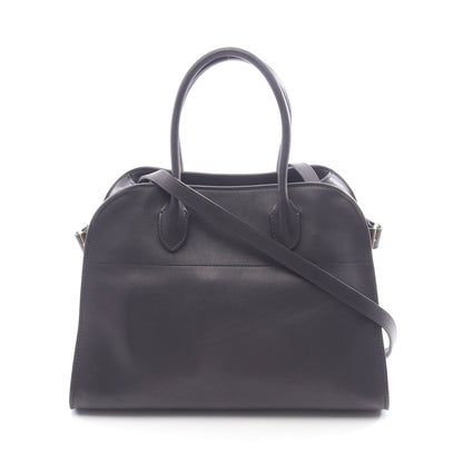 SOFT MARGAUX 12 マルゴー ハンドバッグ レザー ブラック 2WAY ザロウ バッグ THE ROW