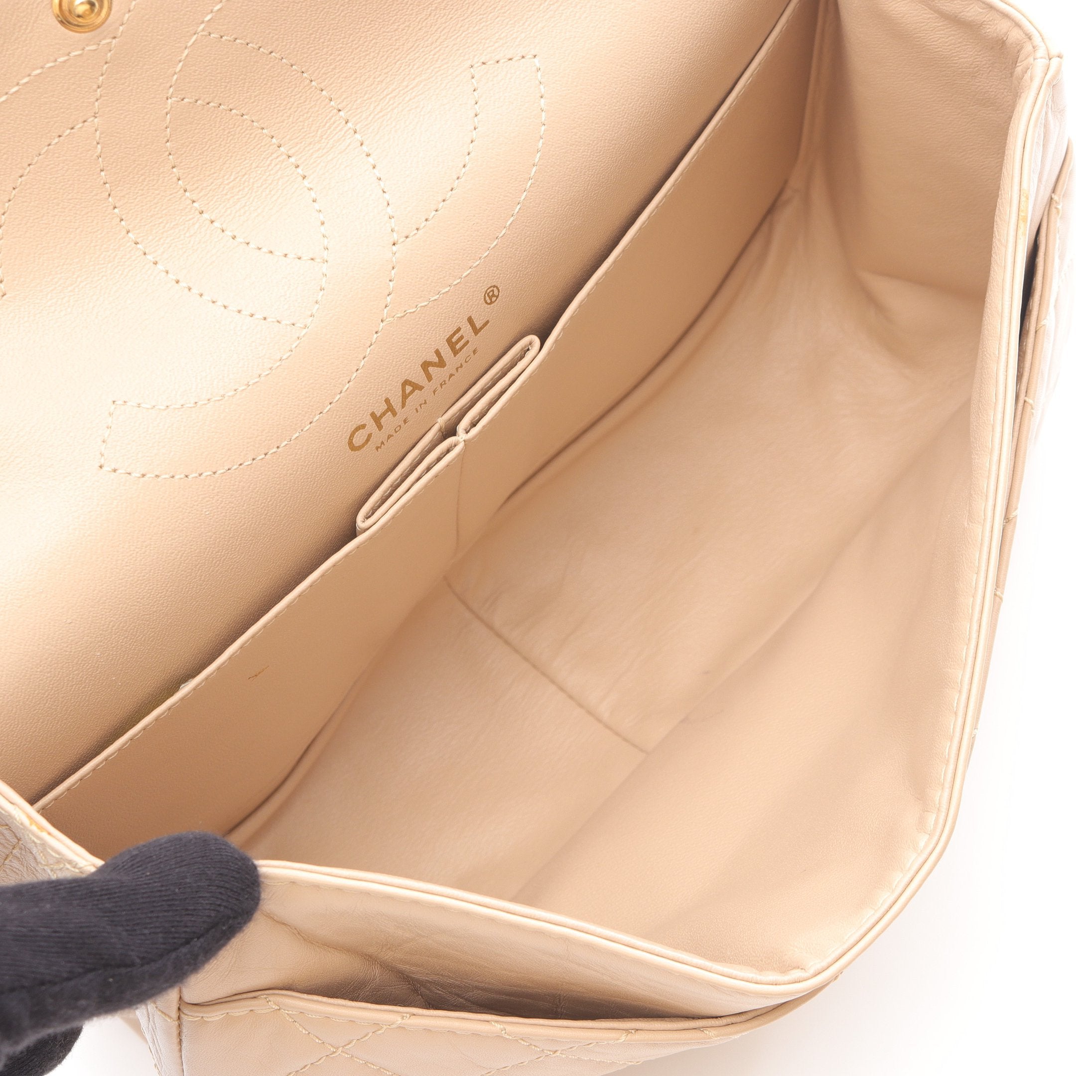 2.55 マトラッセ Wフラップ Wチェーンショルダーバッグ レザー