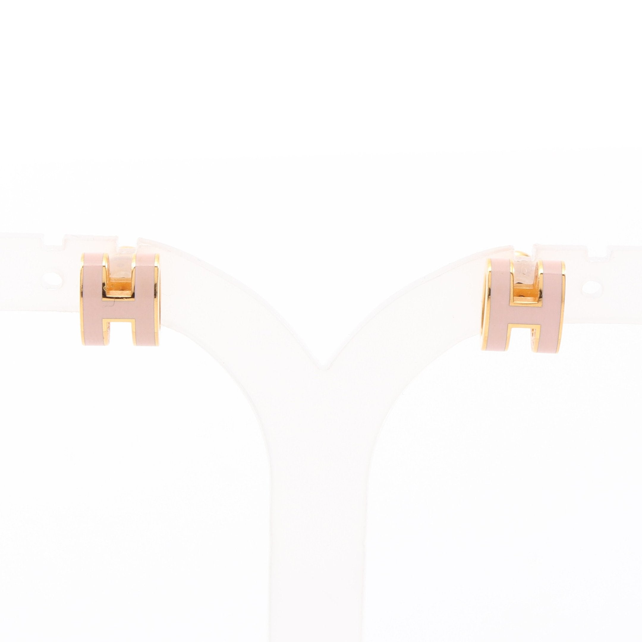 MINI POP H ミニポップアッシュ ピアス GP ゴールド ライトピンク