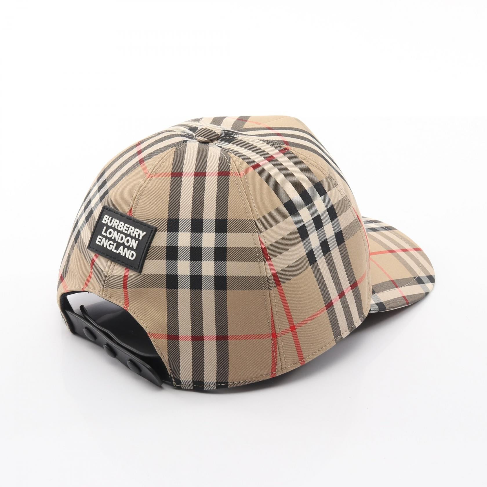 BURBERRY LONDON 8021444 キャップ ノバチェック L ノバチェック キャップ コットン ベージュ マルチカラー バーバリー