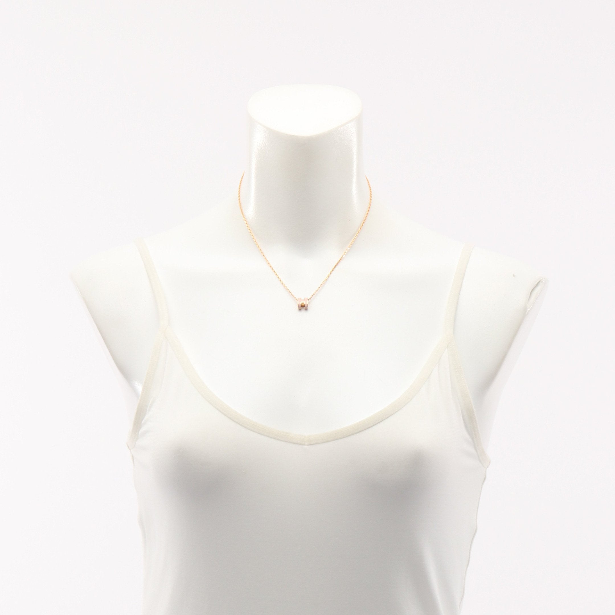 MINI POP H ミニポップアッシュ ネックレス GP ゴールド ライトピンク