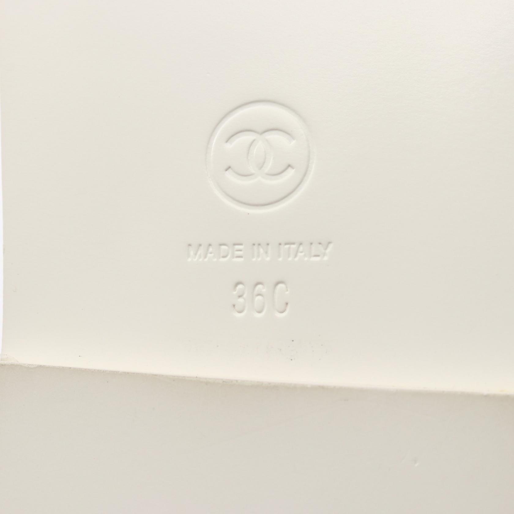 ココマーク サンダル レザー ホワイト シャネル シューズ CHANEL