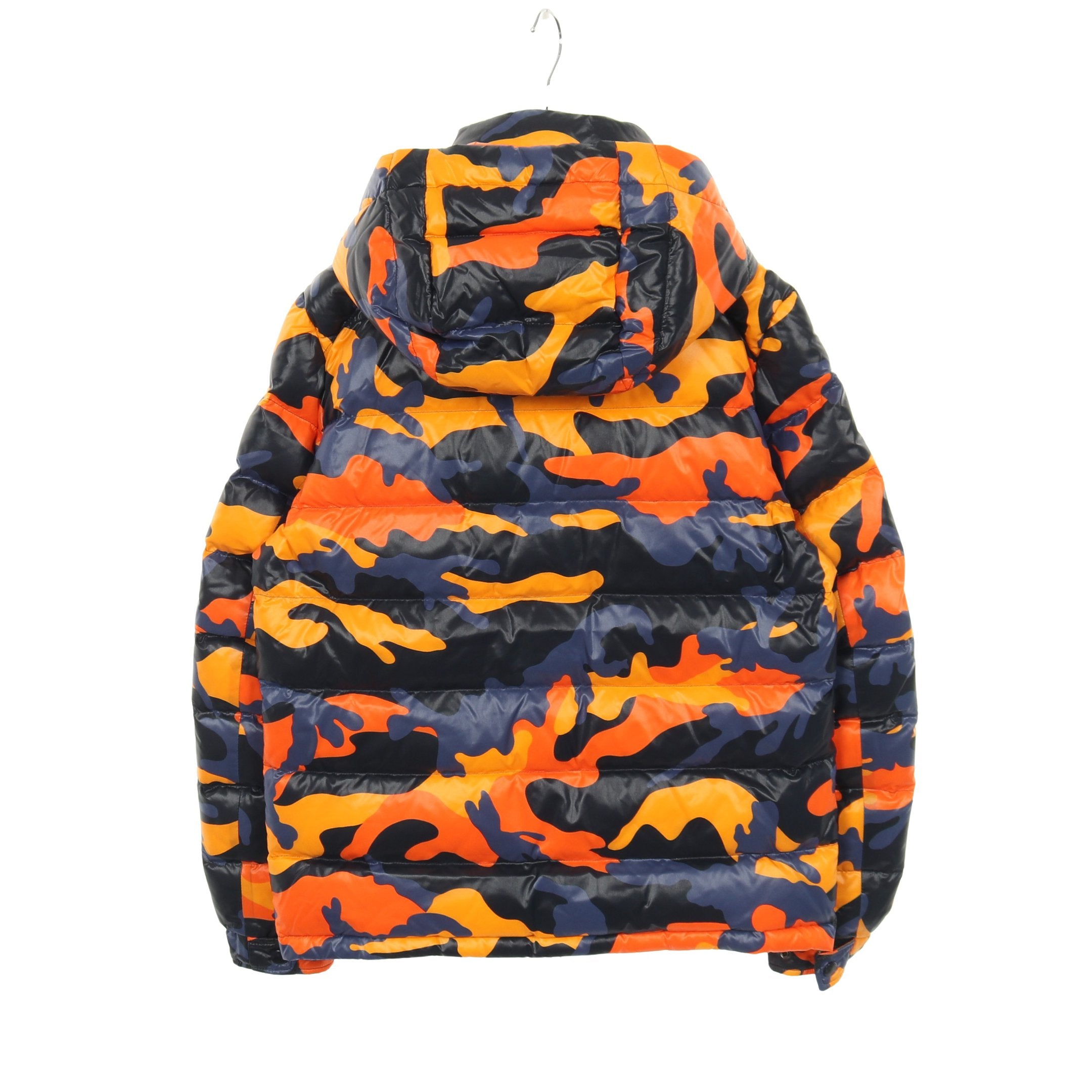 ダウンジャケット 迷彩 カモフラ ナイロン オレンジ ネイビー
